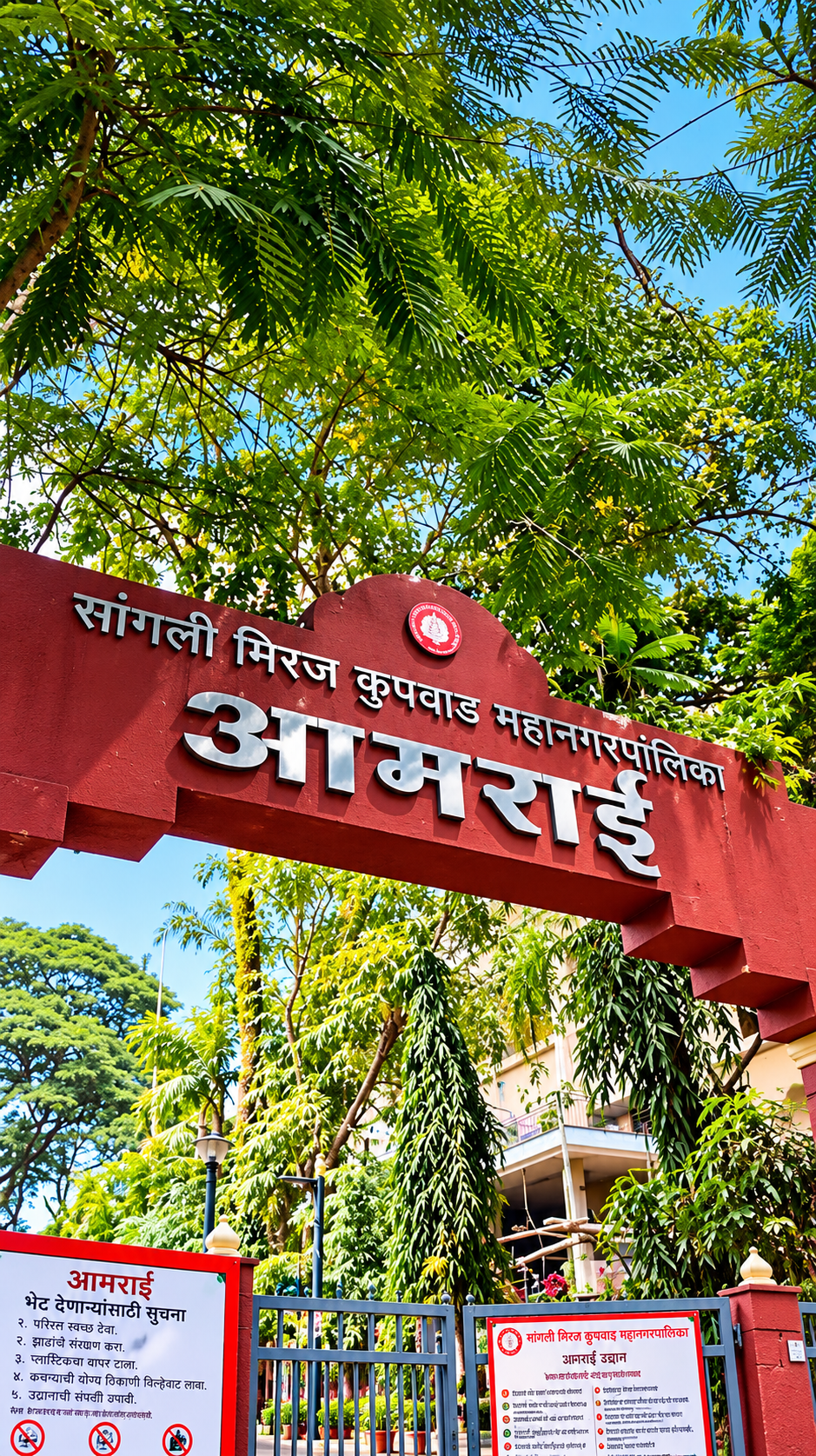 Amrai Garden - A prominent historic public park and green landmark located in the western part of Sangli, Maharashtra