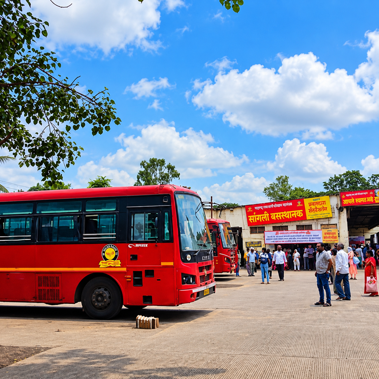 Sangli Bus Stand - A highly revered local spiritual landmark located in the heart of Vishrambag, Sangli.